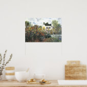 Garden at Argenteuil, Monet, Fine Art Poster (Küche)