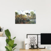 Garden at Argenteuil, Monet, Fine Art Poster (Heimbüro)