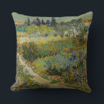 Garden at Arles by Vincent Van Gogh Kissen<br><div class="desc">Vincent Van Gogh - Garten in Arles. Schönes Kunstimpressionistisches Gemälde. Erhältlich auf vielen großen Van Gogh Geschenken.</div>
