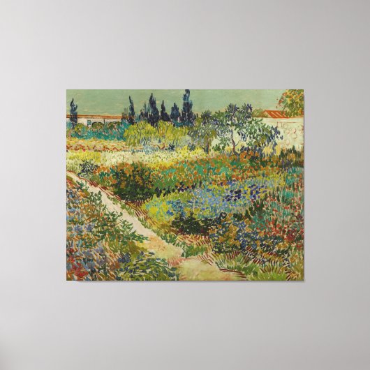 Garden at Arles by Vincent Van Gogh Leinwanddruck (Vorderseite)