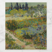 Garden at Arles by Vincent Van Gogh Weinetikett (Einzelnes Label)