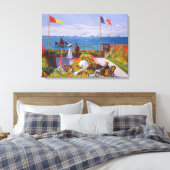 Garden at Sainte Adresse by Claude Monet Leinwanddruck (Insitu (Schlafzimmer))