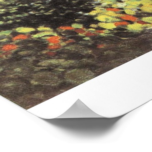 Garden at Sainte Adresse by Claude Monet Poster (Ecke)