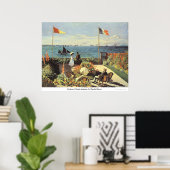 Garden at Sainte Adresse by Claude Monet Poster (Heimbüro)