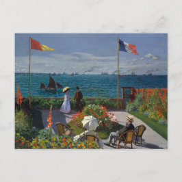Garden at Sainte-Adresse by Monet Postcard Postkarte