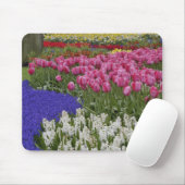 Garden aus Traubentrester, Hyazinthen und Tulpen, Mousepad (Mit Mouse)