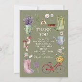 Garden Baby Dusche Danke Karte (Vorderseite)