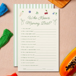 Garden Baby Dusche, die Mommy Best Game kennt