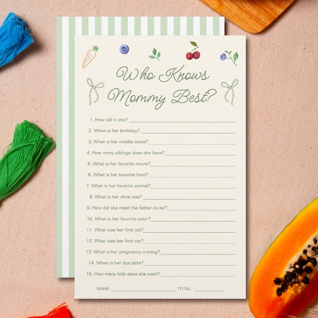 Garden Baby Dusche, die Mommy Best Game kennt (Von Creator hochgeladen)