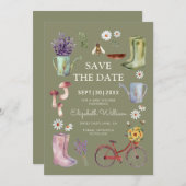 Garden Baby Dusche Save the Date Karte (Vorne/Hinten)