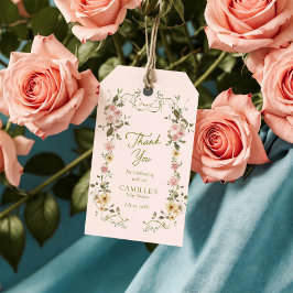 Garden Baby in Bloom Baby Dusche Vielen Dank Geschenkanhänger