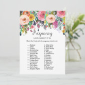 Garden Baby Showgame mit Antwort auf die 12x18 Einladung (Stehend Vorderseite)