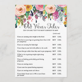 Garden Baby Showspiel Antworten auf die 12x18 Einladung