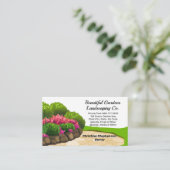 Garden Bed Landscape Design Landschaftskapitän AN Visitenkarte (Stehend Vorderseite)