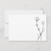 Garden Bee Song Choice Wedding RSVP Karte (Rückseite)