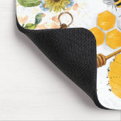 Garden Bee Sonnenblumenmuster Mousepad (Ecke)