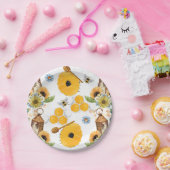 Garden Bee Sonnenblumenmuster Pappteller (Party)