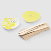 Garden Bee Toile Gelbe Party Fan Fächer (Non-assembled)