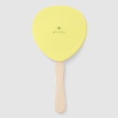 Garden Bee Toile Gelbe Party Fan Fächer (Rückseite)