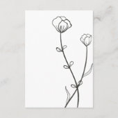 Garden Bee Wedding Begleitkarte (Rückseite)