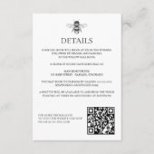 Garden Bee Wedding Begleitkarte (Vorderseite)