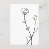 Garden Bee Wedding Begleitkarte (Rückseite)