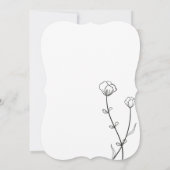 Garden Bee Wedding Einladung (Rückseite)