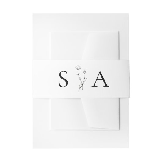 Garden Bee Wedding Einladungsbanderole (Vorderseite Beispiel)