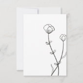 Garden Bee Wedding RSVP Karte (Rückseite)