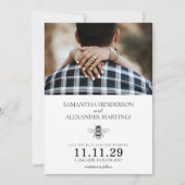 Garden Bee Wedding Save The Date (Vorderseite)