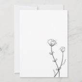 Garden Bee Wedding Save The Date (Rückseite)