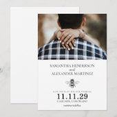Garden Bee Wedding Save The Date (Vorne/Hinten)