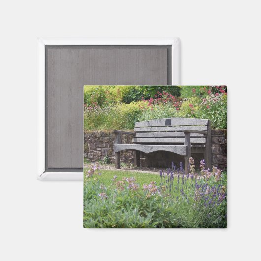 Garden Bench Magnet (Vorderseite/Rückseite)
