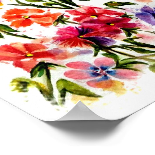 Garden Bird House Poster (Ecke)