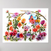 Garden Bird House Poster (Vorne)