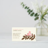 Garden Bird Silhouetten Telefonnummerkarte (Stehend Vorderseite)