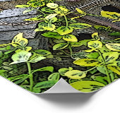 Garden Birdhouse Foto Art Poster (Ecke)