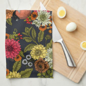 Garden birds and flowers 2 geschirrtuch (Viertel Falte)