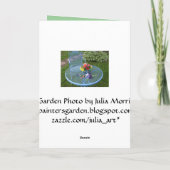 Garden Birthday Card Karte (Rückseite)