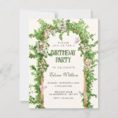 Garden birthday einladung (Vorderseite)