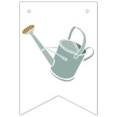 Garden Birthday Party Foto Wimpelkette (Erste Fahne)