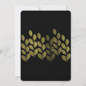 Garden Birthday Party Wasserfarbe Große grüne Invi Einladung (Rückseite)