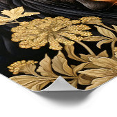 Garden Black Cow Poster (Ecke)