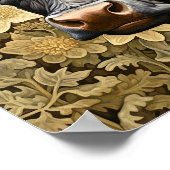 Garden Black Cow Poster (Ecke)