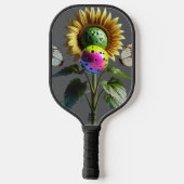 Garden Bloom Pickleball - Niedliche Sonnenblume &  Pickleball Schläger (Rückseite)