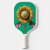 Garden Bloom Pickleball - Niedliche Sonnenblume &  Pickleball Schläger (Rückseite)