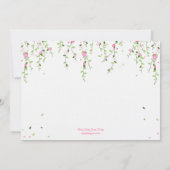 Garden Blooms Bridal Dusche Einladung (Rückseite)