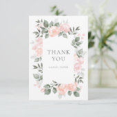 Garden Blooms Dankeschön Card Dankeskarte (Stehend Vorderseite)