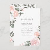 Garden Blooms Empfang Beilage Karte (Vorne/Hinten)