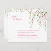 Garden Blooms Hochzeitskarte Begleitkarte (Vorne/Hinten)